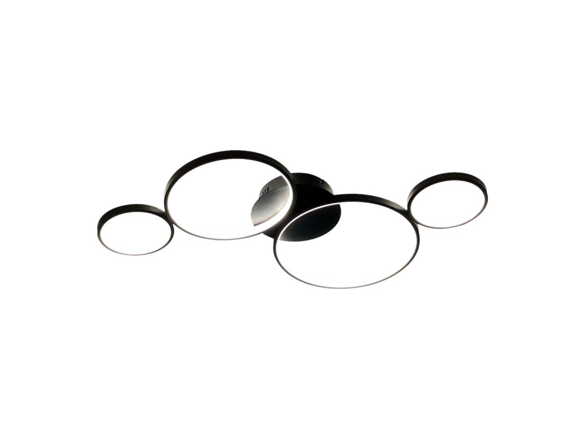Lampa sufitowa LED Lumalona 30 W 75 cm czarna