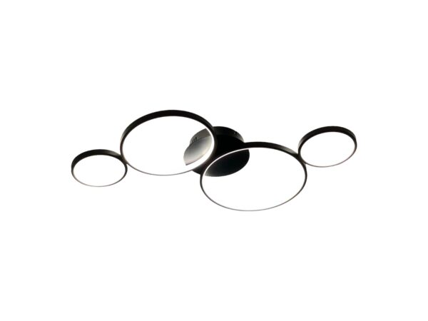 Lampa sufitowa Lumalona czarna LED 30 W packshot