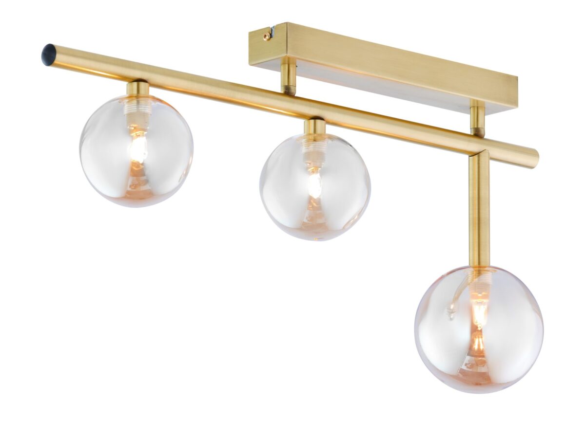 Lampa sufitowa Neptun 3-punktowa ze szklanymi kloszami