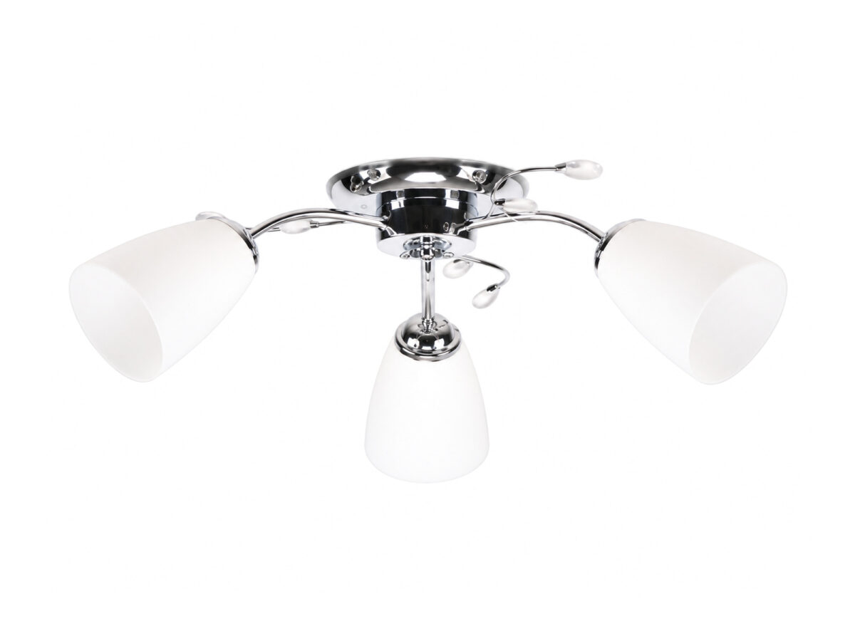 Lampa sufitowa Nevamia 3-punktowa z białymi kloszami E14