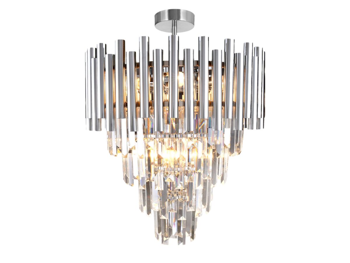 Lampa sufitowa kryształowa Orionira 9 × E14 45 cm