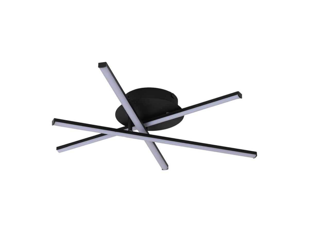 Lampa sufitowa LED Palisa 12 W czarna 52 cm