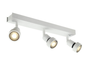 Miniaturka 1 - Lampa sufitowa Puri 3 biała matowa trzy regulowane reflektory GU10