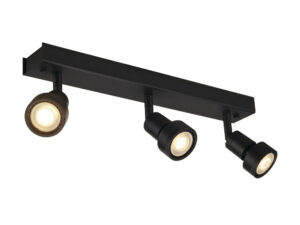 Miniaturka 6 - Lampa sufitowa Puri 3 czarna matowa trzy regulowane reflektory GU10