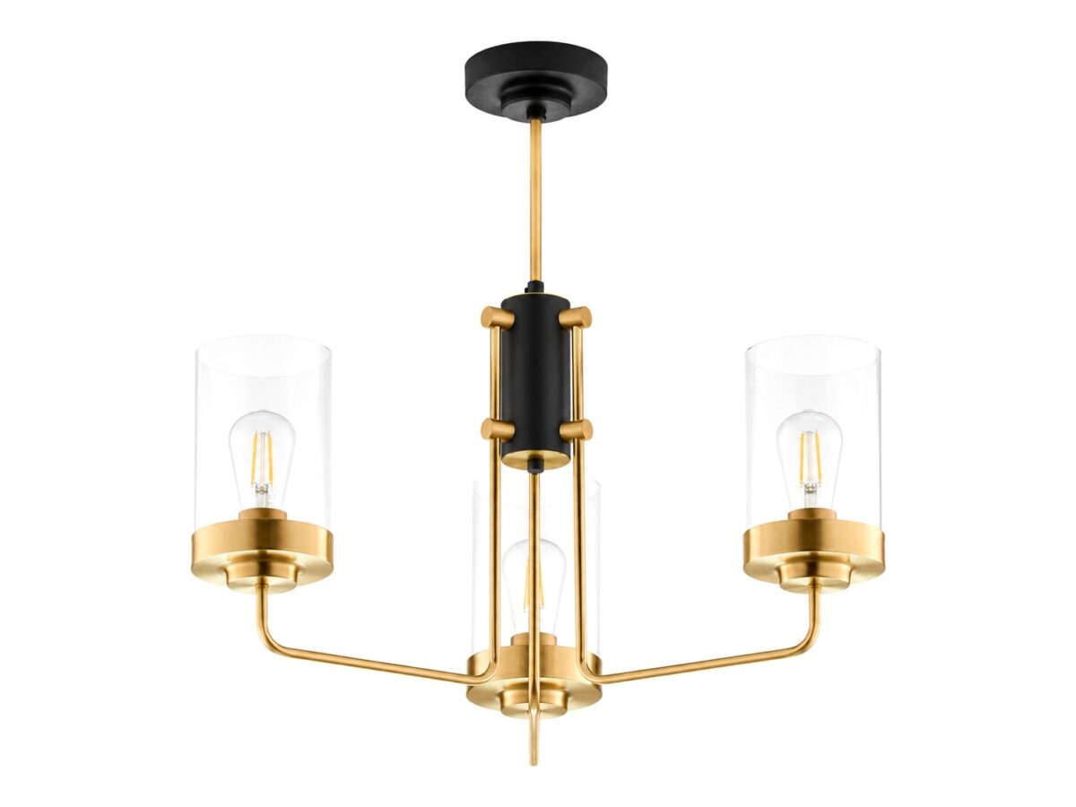 Lampa sufitowa Ramirez 3-punktowa ze szklanymi kloszami