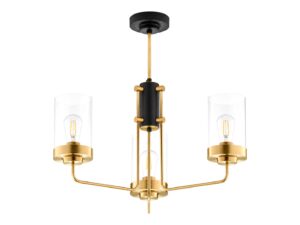 Miniaturka 4 - Lampa sufitowa Ramirez 3-punktowa ze szklanymi kloszami na białym tle