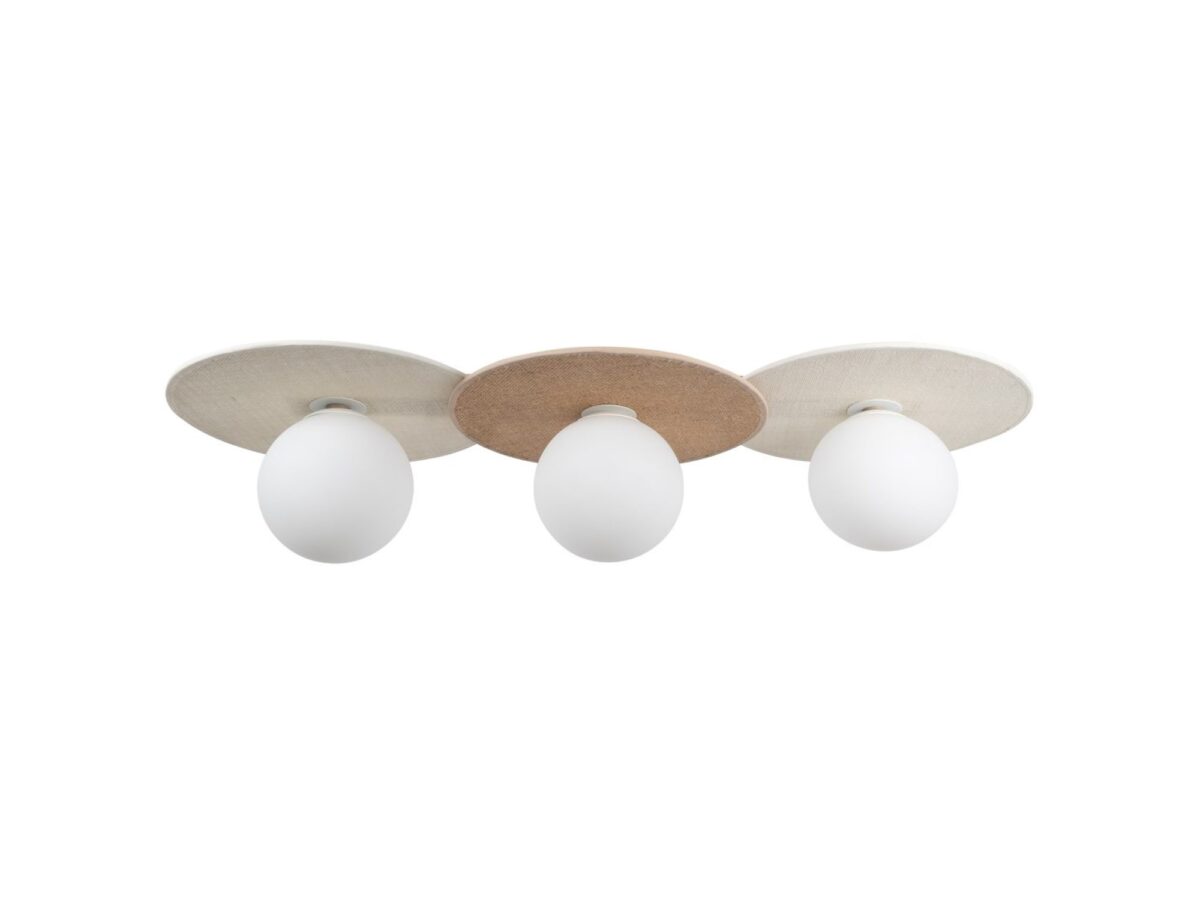 Lampa sufitowa Revimira 3-punktowa E14 podłużna 80 cm