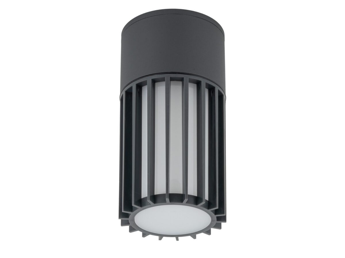 Lampa sufitowa Ribo szara IP54 1-punktowa E27 17 cm