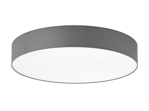 Lampa sufitowa Rondo 6-punktowa 78 cm grafitowa na białym tle