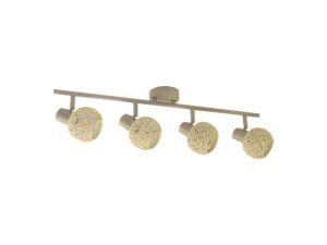 Miniaturka 5 - Lampa sufitowa Serodia czteropunktowa kaszmirowa na białym tle