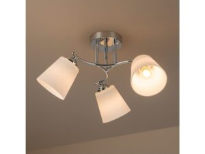 Miniaturka 4 - Lampa sufitowa Silodeta 3-punktowa, wersja chromowana, aranżacja wnętrza