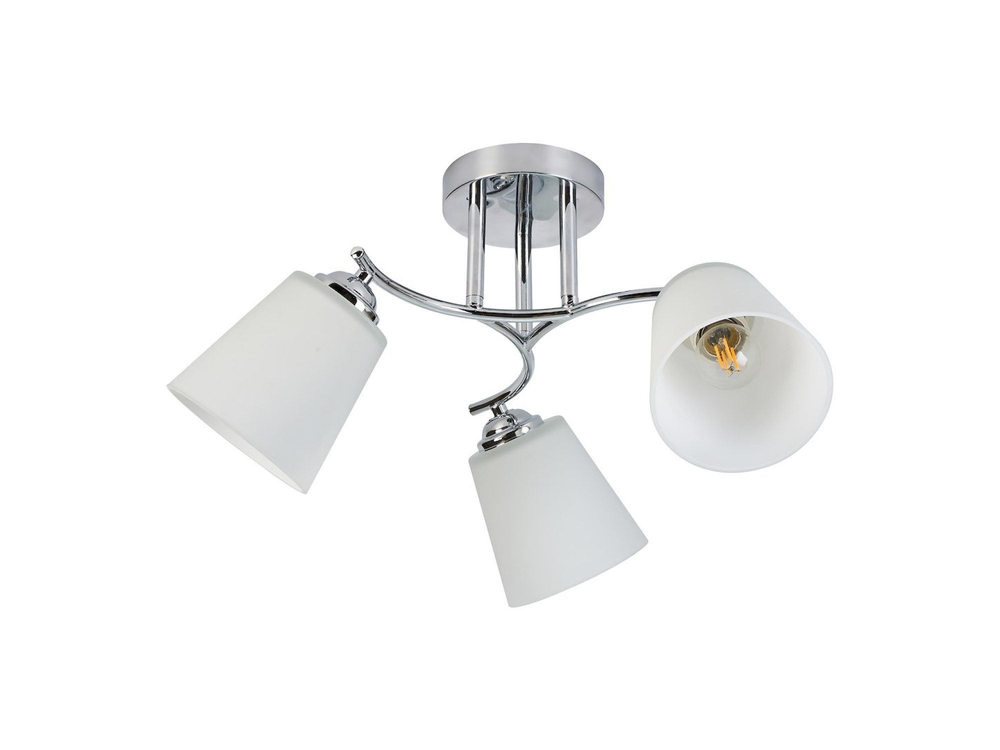 Lampa sufitowa Silodeta 3-punktowa, chromowany, packshot na białym tle