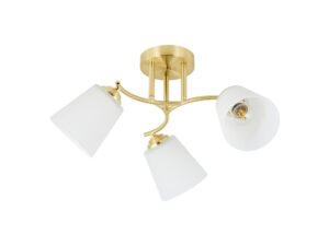 Miniaturka 2 - Lampa sufitowa Silodeta 3-punktowa, wersja zlota, cała oprawa na białym tle