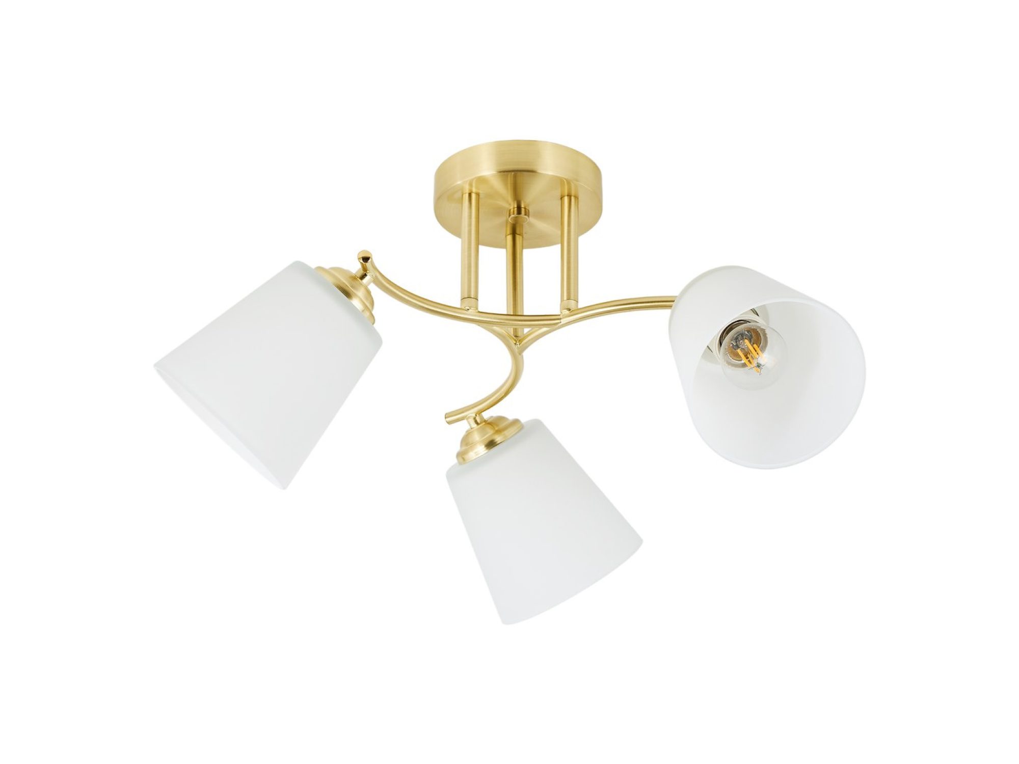 Lampa sufitowa Silodeta 3-punktowa, złoty, packshot na białym tle