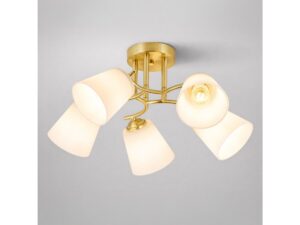 Miniaturka 5 - Lampa sufitowa Silodeta 5-punktowa, wersja zlota, aranżacja wnętrza