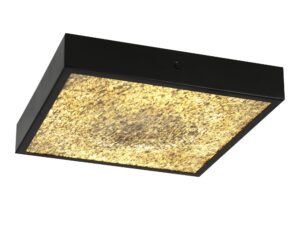 Miniaturka 5 - Lampa sufitowa Silosia ze złocistym spodem widziana od dołu