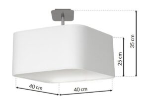 Miniaturka 2 - Lampa sufitowa Solivio biała z chromowanym wnętrzem klosza