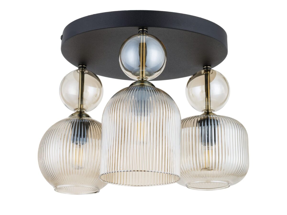 Lampa sufitowa Sophia 3-punktowa ze szklanymi kloszami