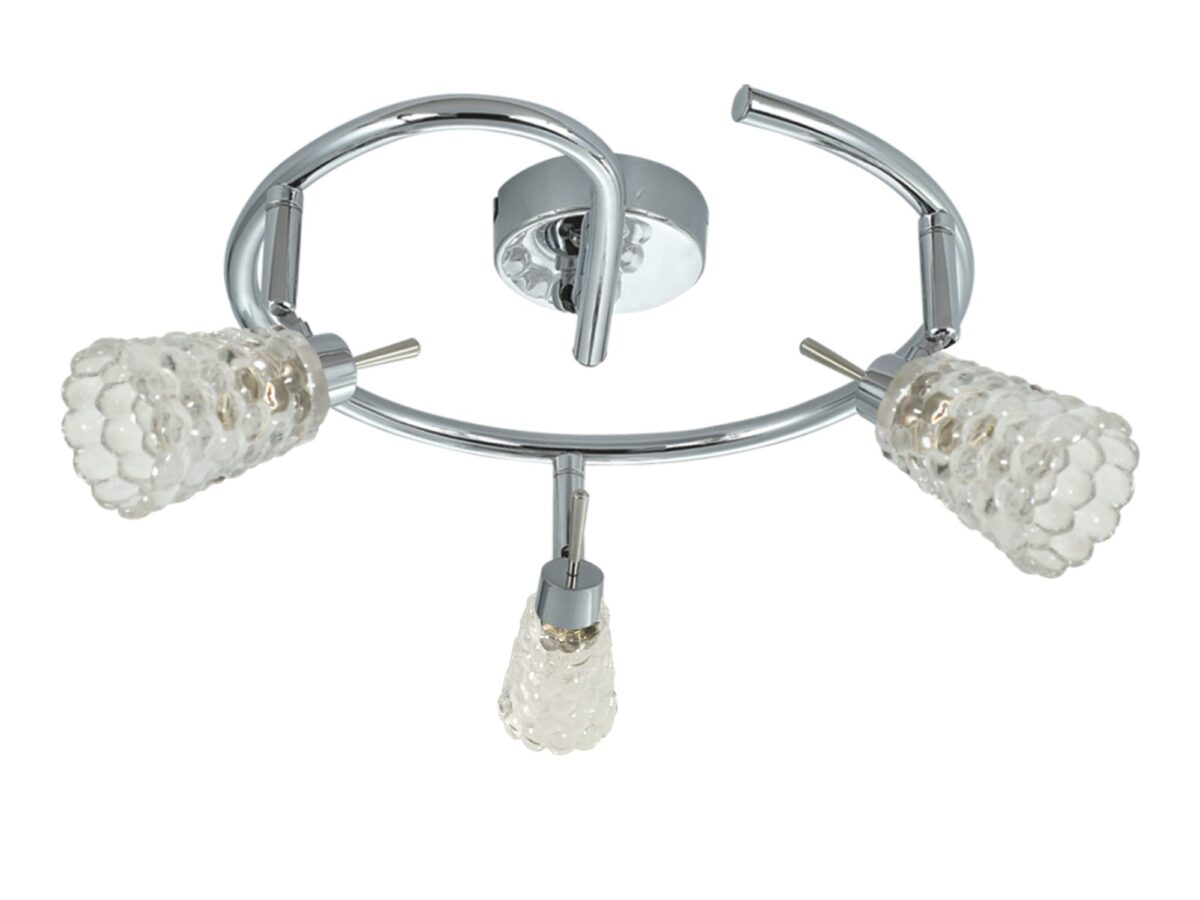 Lampa sufitowa spiralna Emosena 48 cm chrom