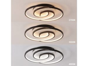Miniaturka 2 - Spiralna lampa sufitowa LED 30 W w nowoczesnej aranżacji wnętrza