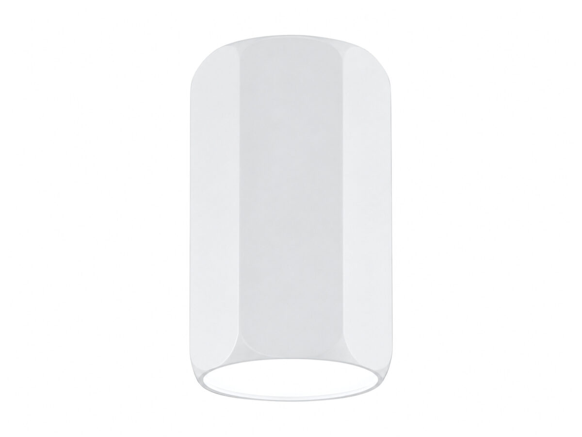 Lampa sufitowa sześciokątna biała GU10 12 cm