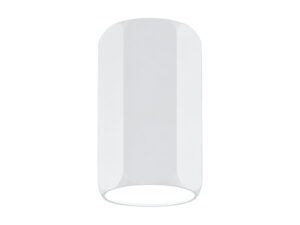 Miniaturka 2 - Biała sześciokątna lampa sufitowa natynkowa GU10 na białym tle