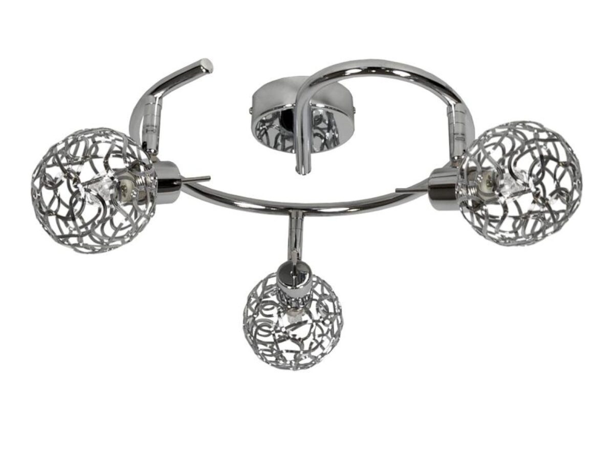 Listwa sufitowa Talimo spirala 3-punktowa chrom G9