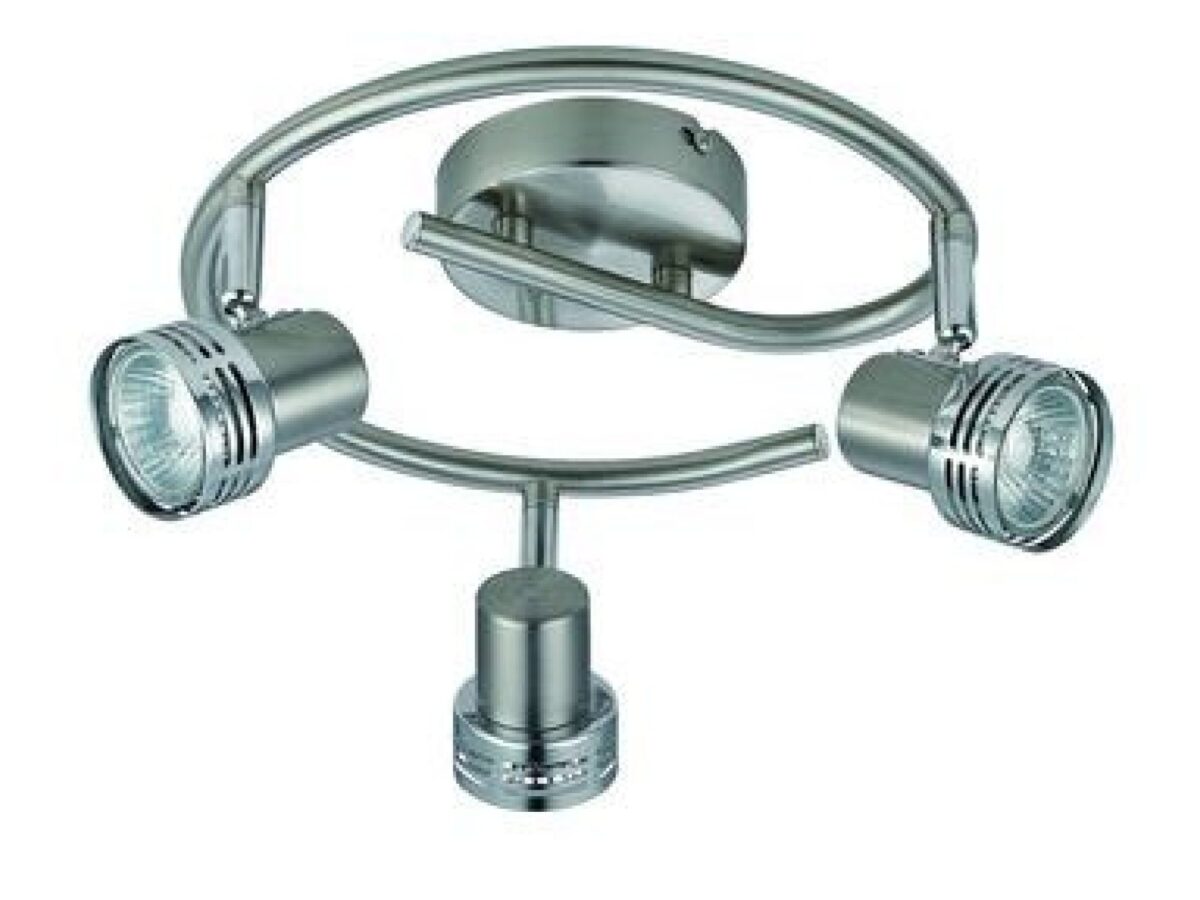 Lampa sufitowa Tamoda spirala chrom 3-punktowa