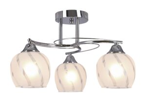 Miniaturka 2 - Lampa sufitowa Tamolia z zapalonymi trzema źródłami światła