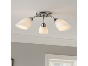 Miniaturka 3 - Lampa sufitowa Telena 3-punktowa chromowana – aranzacja 3