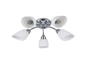 Miniaturka 8 - Lampa sufitowa Telena 5-punktowa chromowana – packshot