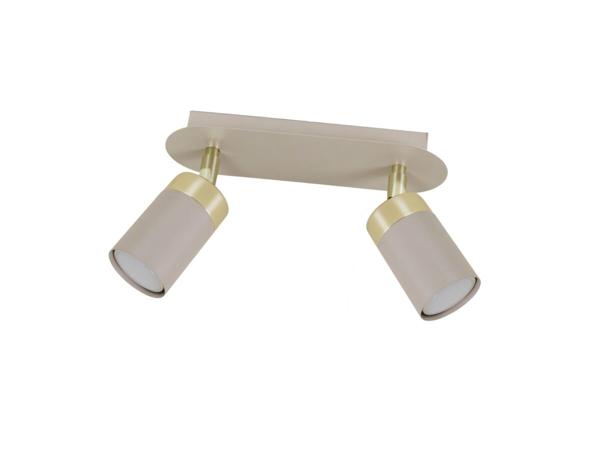 Lampa sufitowa Velasina 2×GU10 kaszmir i złoto