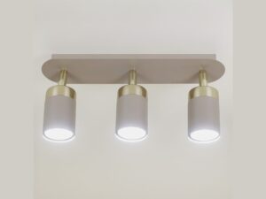 Miniaturka 1 - Lampa Velasina z trzema kaszmirowymi cylindrami GU10 widziana od spodu