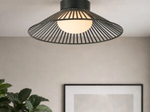 Miniaturka 1 - Lampa sufitowa Velono rozświetlona pod sufitem jasnego pokoju