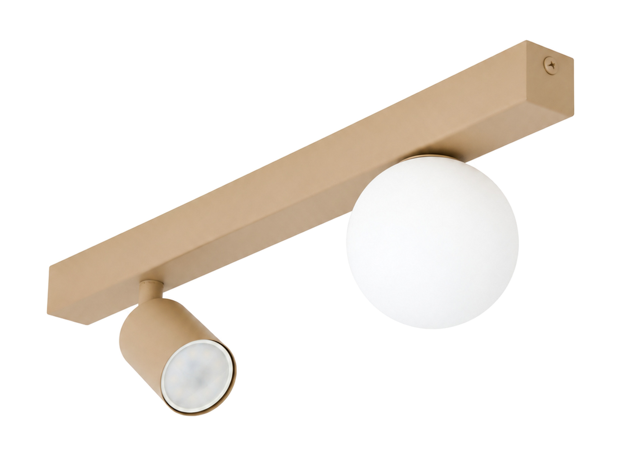 Lampa sufitowa Vox 2-punktowa GU10 i G9 piaskowy beż