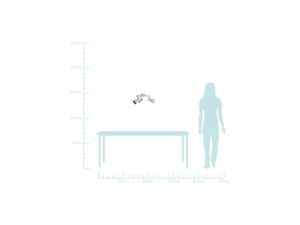 Miniaturka 2 - Lampa sufitowa Zarisena spirala 43 cm – rysunek wymiarowy