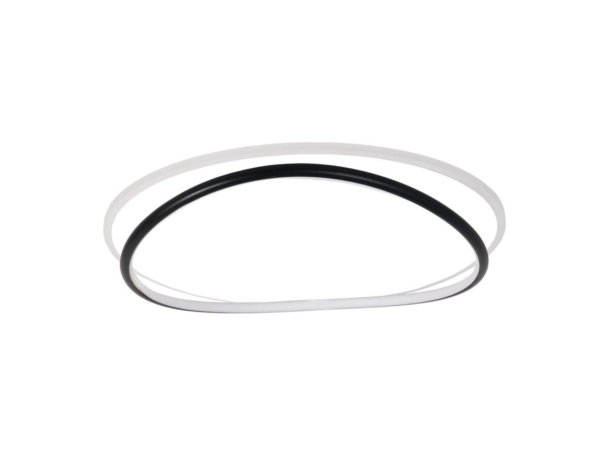 Lampa sufitowa LED Zeleveta 38 W biało-czarna 50 cm