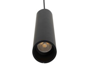 Miniaturka 2 - Lampa szynowa wisząca czarna – reflektor LED widoczny od dołu