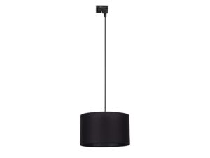 Miniaturka 8 - Lampa zwieszana Tracer z czarnym abażurem 38 cm na białym tle
