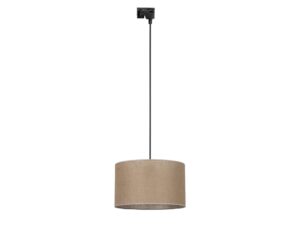 Miniaturka 1 - Lampa zwieszana Tracer z jutowym abażurem 38 cm na białym tle