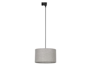 Miniaturka 2 - Lampa zwieszana Tracer z lnianym abażurem 38 cm na białym tle