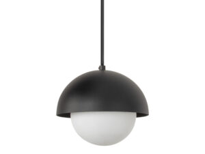 Miniaturka 3 - Lampa szynowa Tracer Bono trójobwodowa czarna z kloszem z mlecznego szkła – packshot z bliska