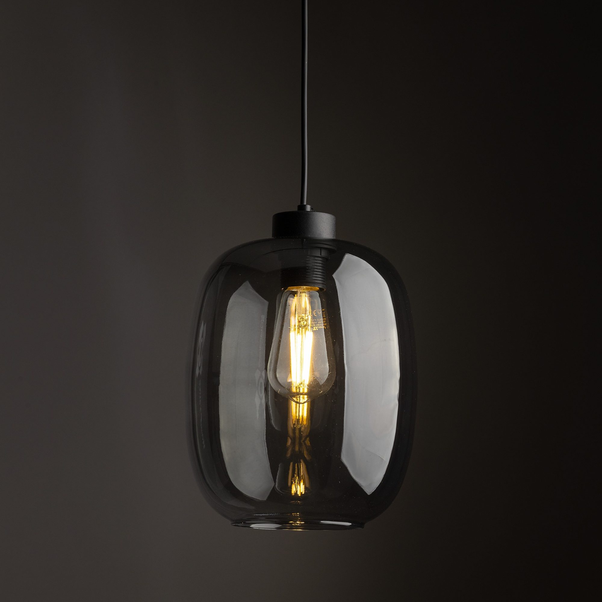 Lampa szynowa Tracer Elio z grafitowym kloszem w aranżacji wnętrza