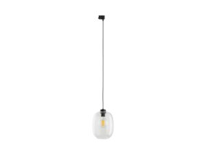 Miniaturka 2 - Lampa szynowa Tracer Elio z przezroczystym szklanym kloszem na białym tle