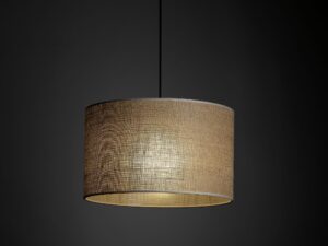 Miniaturka 5 - Lampa zwieszana Tracer z jutowym abażurem w aranżacji