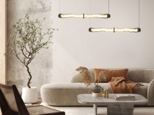 Miniaturka 2 - Lampa wisząca pozioma LED Telimio 66 cm 18 W czarna – zdjęcie 3