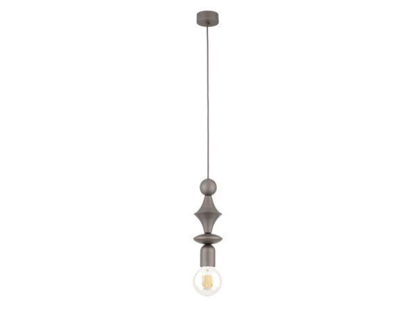Lampa Tower w ciemnobrązowym wykończeniu na białym tle
