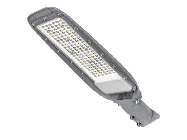 Lampa uliczna 100 W – panel LED z soczewkami, widok z dołu