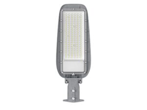 Miniaturka 6 - Lampa uliczna LED 50 W szara widok przedni na białym tle
