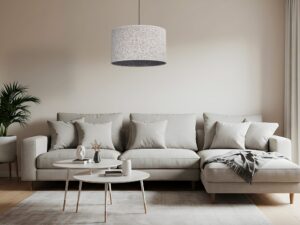 Miniaturka 2 - Lampa wisząca Vellum w ciemnej kolorystyce we wnętrzu
